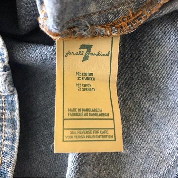 7 For All Mankind Boys Denim Shirt - Picture 7 of 12